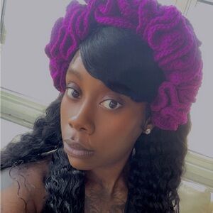 FINE AS  Wine 🍷 CROCHET RUFFLE CROWN